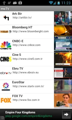 moTV android App screenshot 2